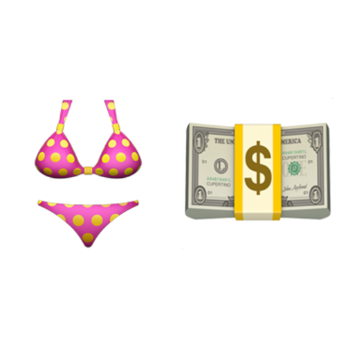 👙💵 Emoji Domain iOS rendering